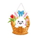 thumbnail image 3 of Letrero de puerta de decoración de Pascua Letreros de bienvenida de Pascua Colgante Letrero de conejo de Pascua Estilo H, 3 of 9