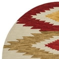 thumbnail image 5 of SAFAVIEH Aspen Mladen Southwestern Wool Area Rug, Ivory/Multi, 7' x 7' Round, 5 of 5