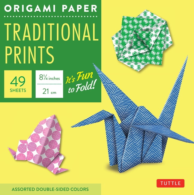 Origami Paper Traditional Prints 8 1/4" 49 Sheets Tuttle Origami Paper HighQuality
