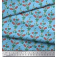 thumbnail image 3 of Soimoi Poly Georgette Fabric Leaves & Floral Print Sewing Fabric Yard 52 Inch Wide, 3 of 3