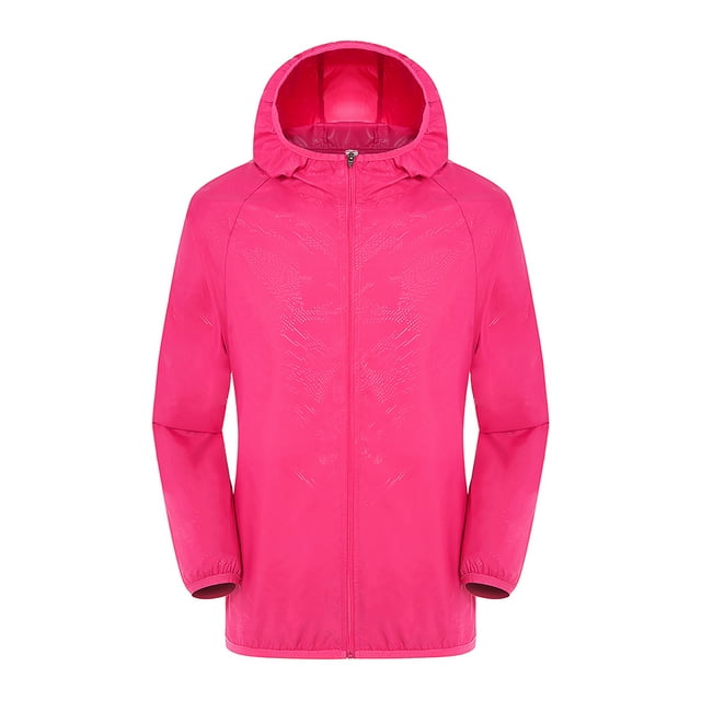 Vêtements de Protection Solaire pour Hommes et Femmes Vestes Séchage Rapide Imperméables Coupe-Vent Ultralégères Poches Plein Air Randonnée avec Sac de Rangement