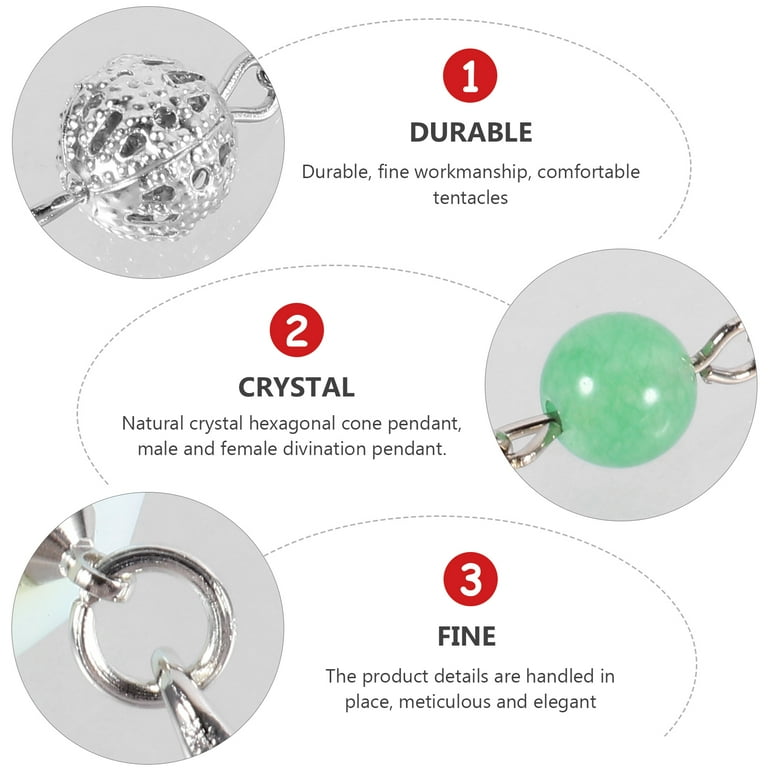 Pendulum Necklace Pendant Chakra Dowsing Hexagonal Clear Near Me Gemstone