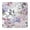 Flower P, variant on Flower Print Elastic Fitted Tablecloth - Watercolor Flowers Pattern Square Table Cover, Windproof Snug Fit Outdoor Picnic Table Protector, Washable Cute flowers Design (34x34 Inches)