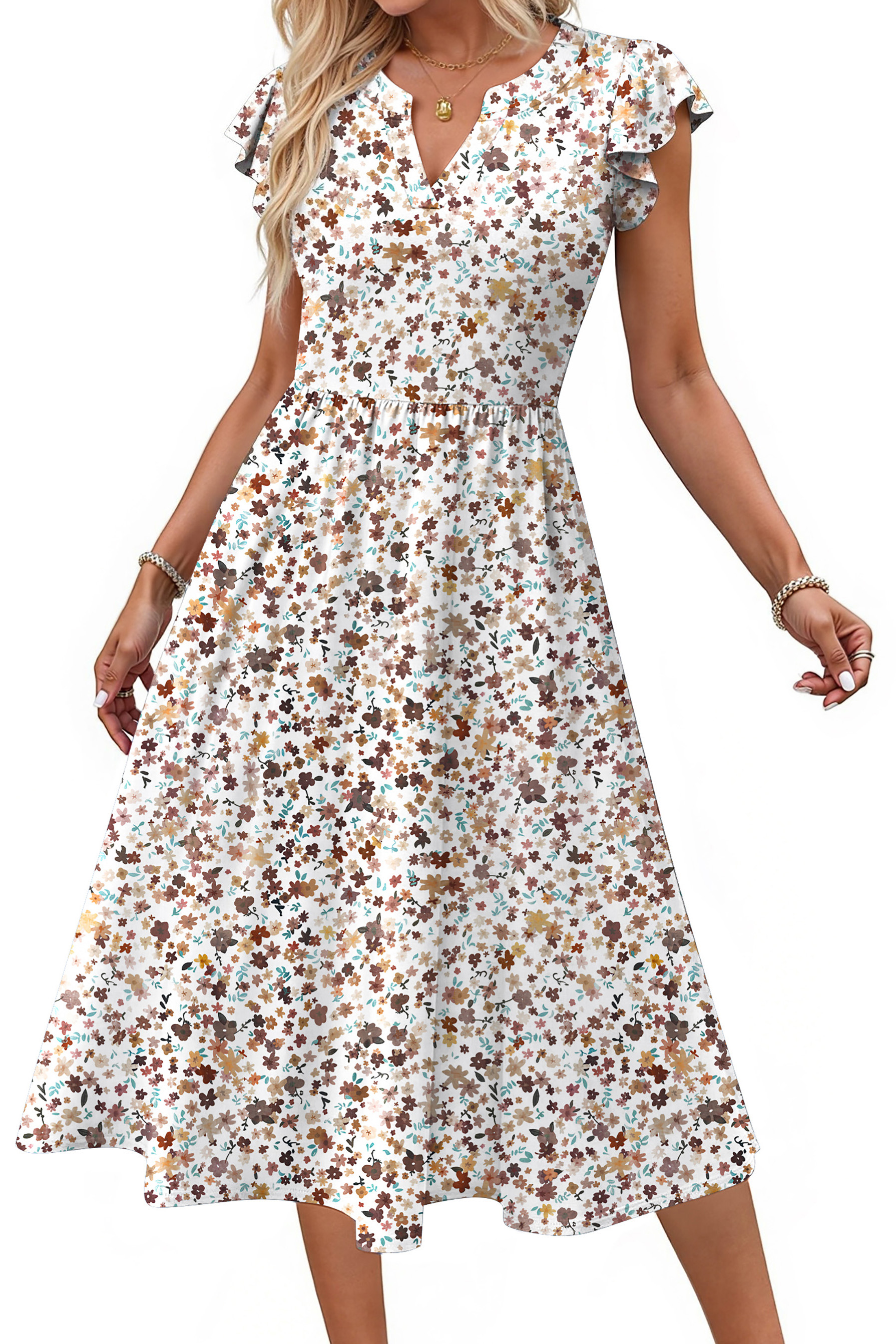 Siena womens Soft Touch Gab Midi Dress, 10 - Walmart.com