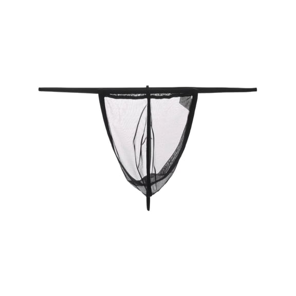 TANBOM Men's Breathable Mesh Low Rise Contoured Pouch Underwear Black M 1-pack