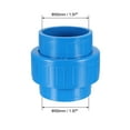 thumbnail image 2 of Conector rápido de unión de socket de solvente azul de 50 mm x 50 mm 2 piezas, 2 of 3