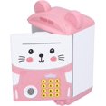 thumbnail image 1 of Huchas electrónicas con código de huella digital para niños, mini cajero automático, papel de desplazamiento automático, hucha, máquina de narración de cuentos con un solo clic con luz music, 1 of 5