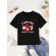 thumbnail image 1 of camiseta de verano para niña con estampado de fresas de dibujos animados - Top informal de punto de poliéster con cuello redondo y ligero estiramiento, corte regular - Manga corta 100 % poliéster, 1 of 6