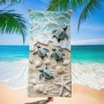 thumbnail image 4 of Sea Beach Towel, Super Fine Fiber Double-Sided Velvet, Quick Drying Bath Towel for Seaside Holiday, Travel Towel, Soft Beach Towel Fabric, 4 of 6