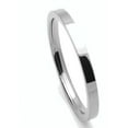 thumbnail image 2 of Women's 2MM Comfort Fit Titanium Wedding Band Classic Flat Ring (Size 1 to 12), 2 of 3