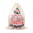 thumbnail image 2 of Christmas Linen Santa Sack-Large Christmas Canvas Gift Bag-Christmas Storage Bag Sack Xmas Package Storage For Christmas Party Supplies Home Festival Holiday Home Decor(25.2*18.5in), 2 of 8