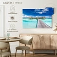 thumbnail image 5 of Elephant Stock Maldives Wall Art - Horizontal Canvas Wall Art - Living Room Wall Decor - Beach Canvas - Blue And Turquoise Decor - 12" x 8", 5 of 8