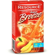 Resource Breeze, Clear liquid nutrition beverage, Peach 27 X 8-Ounce