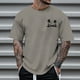 thumbnail image 2 of Playeras De Hombre Camiseta Deportiva Informal De Manga Corta Con Estampado Parcial De Árbol De Coco Y Cuello Redondo De Verano Para Hombre, 2 of 4
