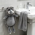 thumbnail image 5 of Wild Animals Chenille Hanging Towel,Ultra Soft Absorbent Fast-Drying Fuzzy Hand Towel,Machine Washable,Cute Fuzzy for Bathroom,Kitchen,Home Decor, 5 of 6