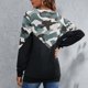 thumbnail image 4 of Sudadera de Cuello Redondo Estampado de Camuflaje Mangas Largas Mujer Felpa Versátil para el Hogar Viajes Oficina Compras Verde S Ticfox, 4 of 6