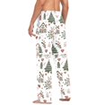 thumbnail image 3 of FORMRS Mens Pajama Pants with Pockets Sleepwear Lounge Bottoms Sizes S-2XL, White Nordic Christmas House, 3 of 7