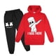 thumbnail image 4 of Conjunto de sudadera y pantalones con capucha para niños y niñas de 3 a 13 años, 2 piezas, moda de DJ Marshmellow, primavera 2024, 4 of 5