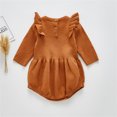 thumbnail image 2 of XFHLMJFF Baby Jumpsuit Cute Cotton Knitted Solid Color Romper Bodysuit Fall Winter Clothes, 2 of 4