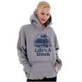 thumbnail image 4 of Life's A Hitch Camper Trailer Camp RV Unisex Plus Fleece Graphic Hoodie Brisco Brands 5X, 4 of 5