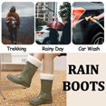 thumbnail image 5 of AUXDIQ Wellington Boots Women Mid-calf Wellies Waterproof Rain Boots Outdoor Garden Shoes, 5 of 6