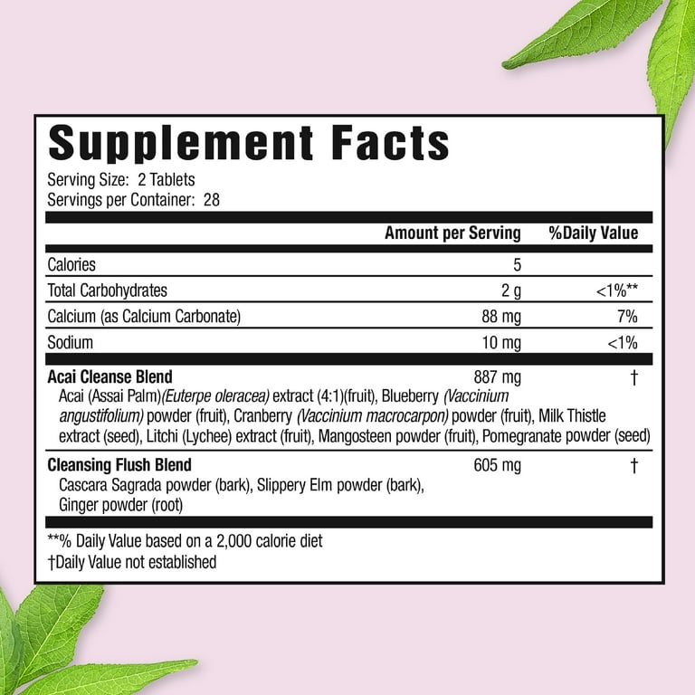 Comprimés Acai Berry 2000mg + Thé Vert 1350mg - Oxford Vitality - Vitalité & Gestion Du Poids - Végétalien - Neuf