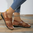 thumbnail image 2 of NOKIO Women's Open Toe Shoes Ladies Casual Paste Flat Roman Shoes Summer Fashion Ladies Arch Support Sandals, 2 of 7
