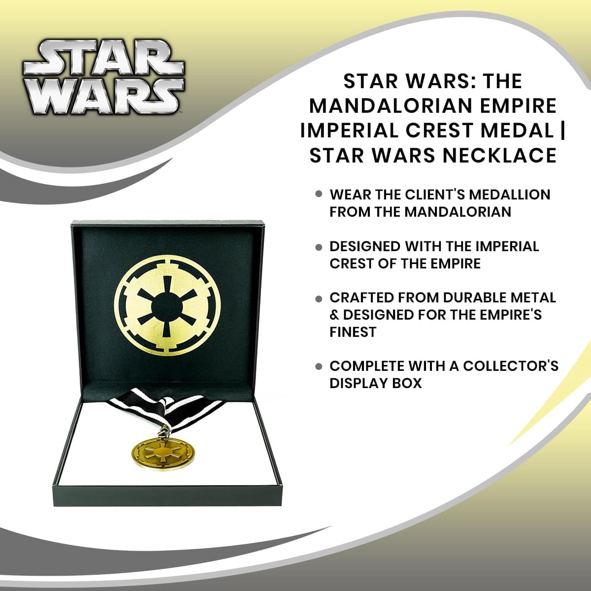 Star Wars: The Mandalorian Empire Imperial Crest Medal | Star Wars
