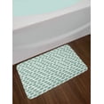 thumbnail image 2 of Forest Bath Mat, Woody Branches Trees in Circles Eco Friendly Environmental Graphic, Plush Bathroom Decor Mat with Non Slip Backing, 29.5" X 17.5", Forest Green and White, by Ambesonne, 2 of 2