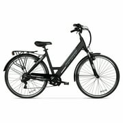 Hyper Bicycles 36V 700C Electric Commuter E-Bike, Adult Ages 13+, Pedal-Assist, 250W Motor, Black