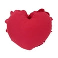 thumbnail image 2 of Fennco Styles Heart Shaped Felt Flowers Decorative Filled Throw Pillow 13" W X 13" L – Pink 3D Rose Accent Cushion for Bed, Couch, Sofa, Home, Office Décor, Holidays, Housewarming and Valentine's Day, 2 of 5
