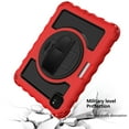 thumbnail image 5 of 360 Degree Rotating iPad Pro 11 inch 2020 2nd Generation Case with Pencil Holder, Dteck Kickstand Shockproof Heavy Duty with Shoulder Strap Hand Strap For iPad Pro 11 (2020), Red + Black, 5 of 7