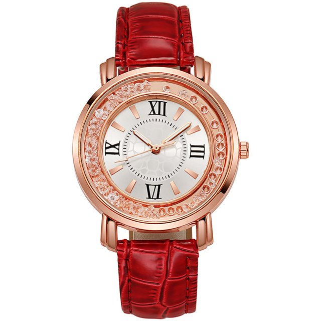 On Sale! Mothers Day Gift for Grilfriend ,Womens Watches Casual Fashion Watch Ladies Belt Watch Suitable For Gift Giving,Red Buy 2 Save 10%