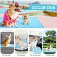 thumbnail image 5 of Summer Cooling Mat for Dogs Cats Self Dog Cooling Mat Breathable Pet Crate Pad Portable & Washable Pet Cooling Blanket for Outdoor Home (59"x39", Blue), 5 of 6