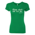 thumbnail image 2 of Wild Bobby, Thou Shall Not Try Me Mood 24:7, Inspirational/Christian, Women Slim Fit Junior Tee, Kelly, Small, 2 of 4