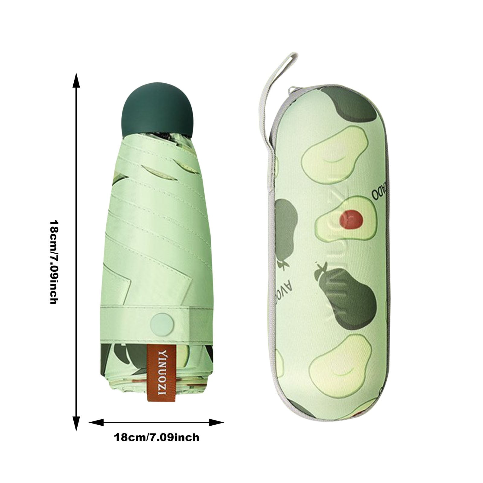 LHWEN Automatic Travel Umbrella Small Folding Windproof Umbrella Lightweight Compact for Women Kids Pocket-Sized Sun and Rain Umbrella Portable Gift for Girls and Daily Use