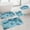 ZZ Blue, variant on Zhi Mixed Colors Bath Mats 4 PCS Set Universal Non-slip Thick Rugs Water Absorbent Machine Washable Easy Dry for Toilet Bathroom
