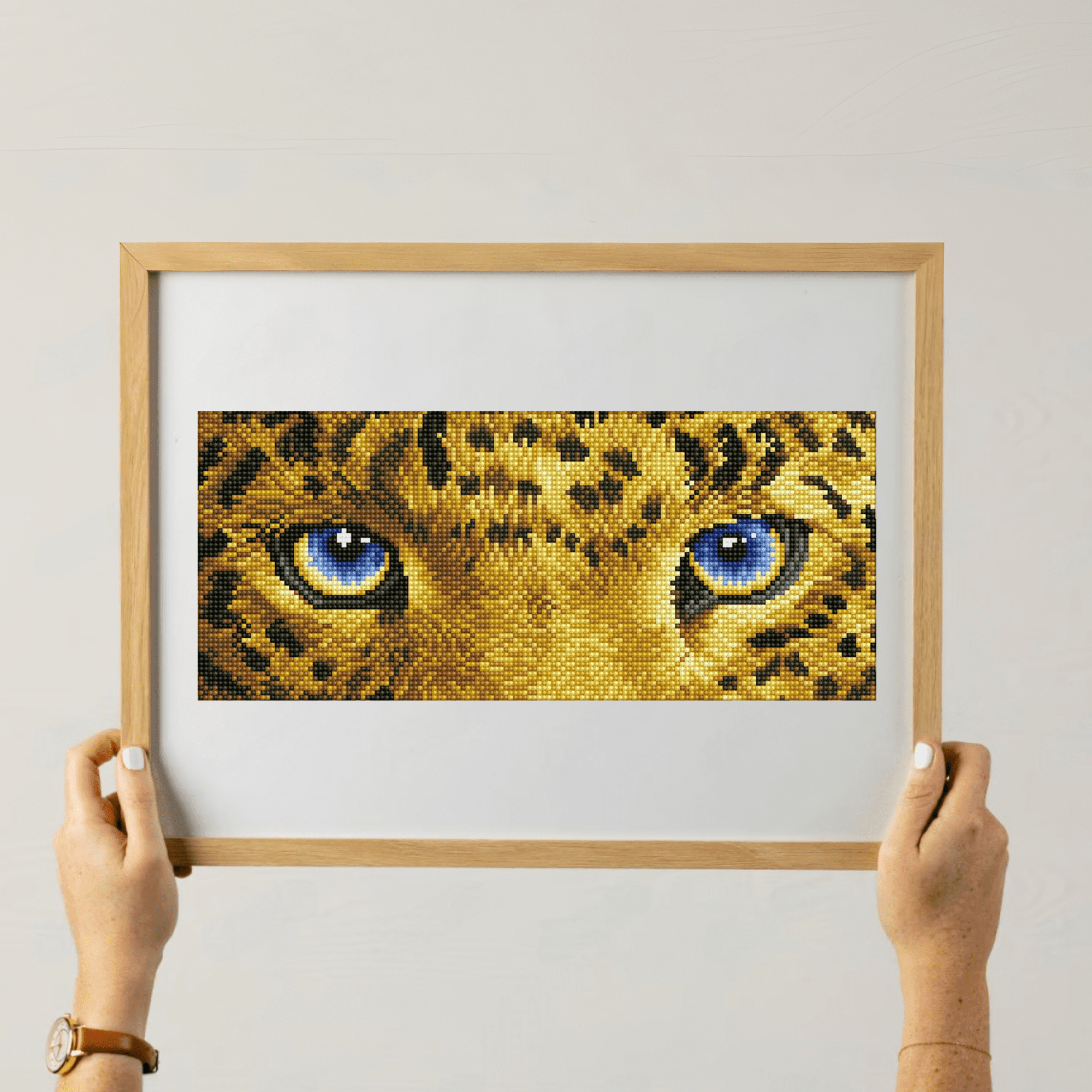 Diamond Dotz Jaguar Spy Eyes Diamond Painting Kits for Adults - Diamond Art Kits a Relaxing Creative Craft Kit with Dotz Gems 7.1"x16.5"