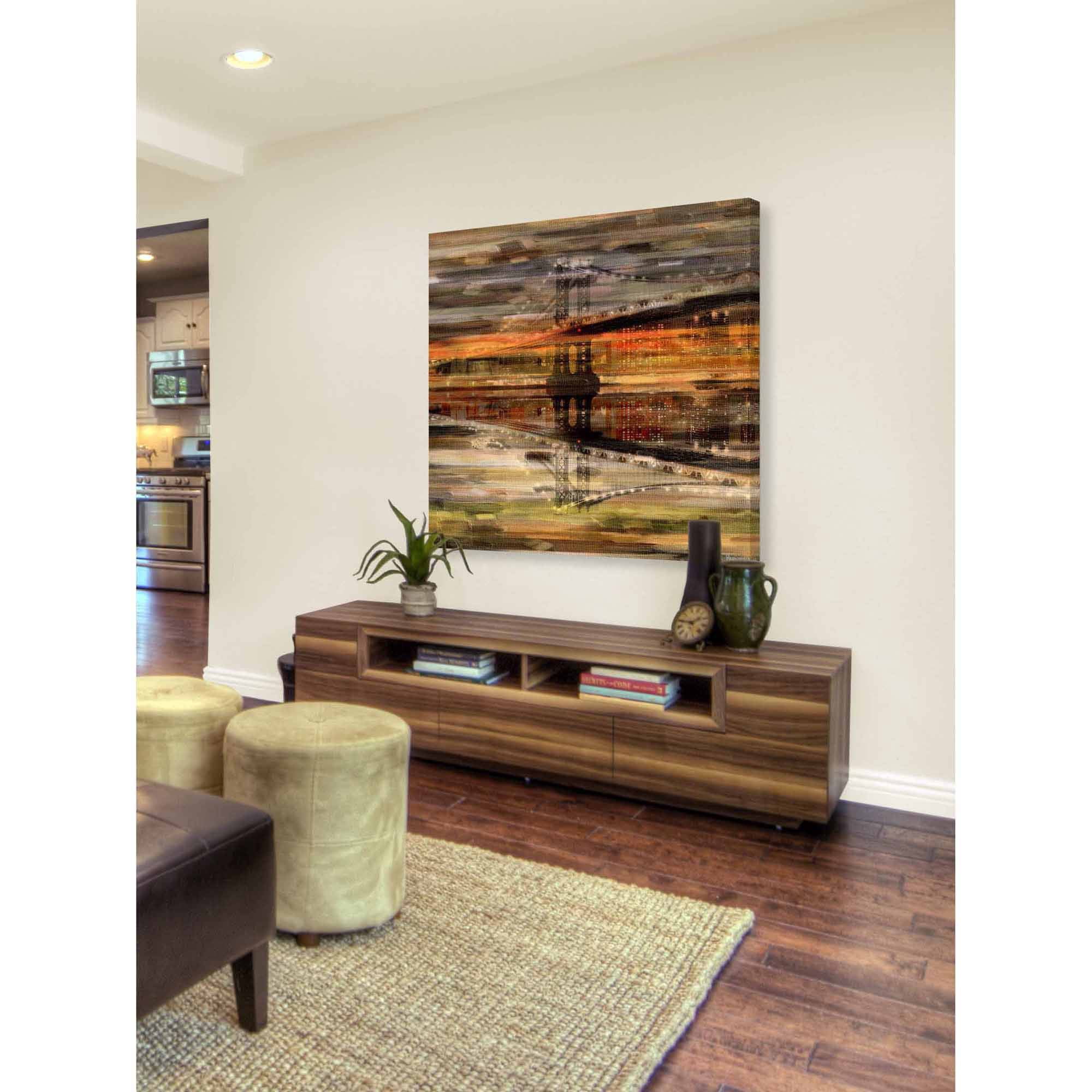 Parvez Taj "Night Bridge" Print on Canvas