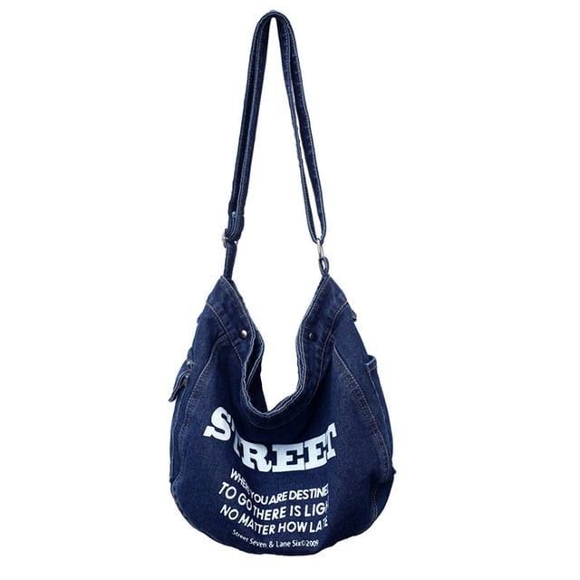 Bolso bandolera Daixiaolindai gran capacidad informal azul oscuro