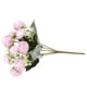 thumbnail image 4 of Bewildely Brotes de flores de rosas artificiales, ramo de flores falsas para fiesta de boda, decoración Floral para el hogar Flores artificiales morado claro, 4 of 6