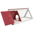 thumbnail image 4 of vidaXL Cage pour Lapin en Bois Rouge, 4 of 5