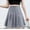 Gray, variant on Idoravan Women's Basic Versatile Skirt Clearance Fashion Women Pleated A-Line Skirt Anti-Burnout Solid High Waist Short Skirt