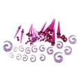 thumbnail image 3 of 1 Set/52PCS Acrylic Pointed Cone Ear Expander Funny 14g-12mm Snail Ear Jewelry, 3 of 7