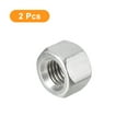thumbnail image 3 of Unique Bargains M12 x 1.75-Pitch 12mm Length Coupling Nuts, 2 Pack 304 Stainless Steel Metric Hex Rod Coupling Nuts, 3 of 5