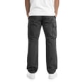 thumbnail image 3 of Men's Multi Pocket Work Pants Straight Leg Drawstring Waist Loose Fit Outdoor Hiking Breathable Cargo Trousers, M, 3 of 5
