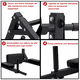 thumbnail image 3 of Barra Bloosom  8 En1 Dominadas Pared Gym Multifuncional Pesas Color Negro, 3 of 4