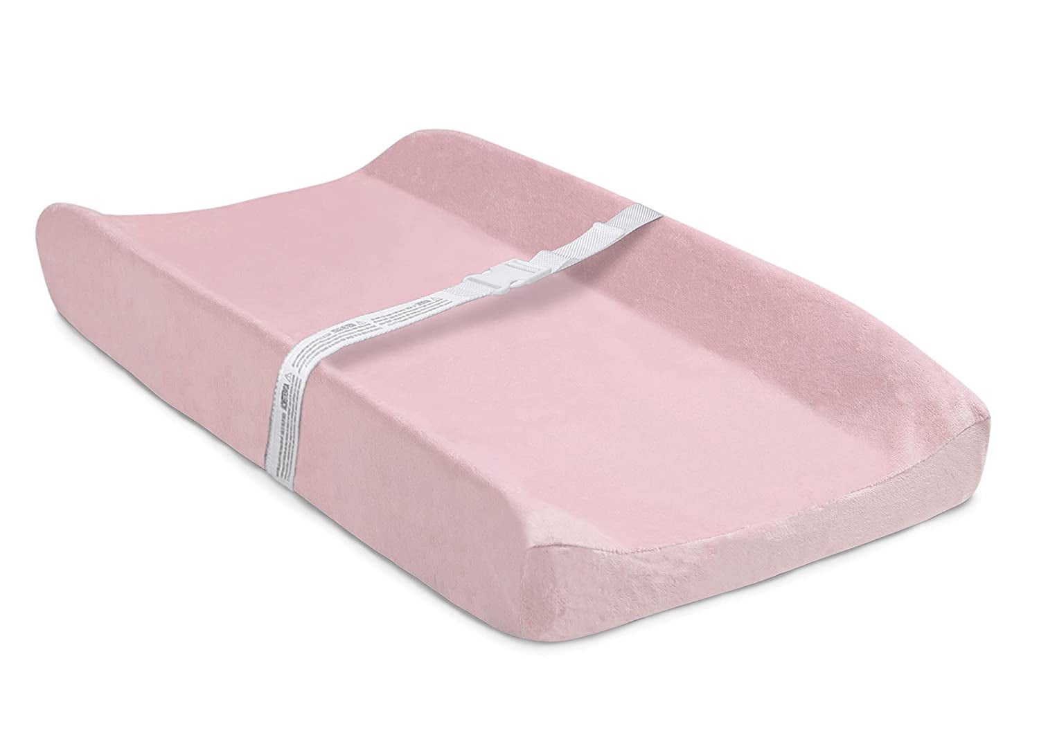 Contoured Changing Pad with Plush Cover, Pink