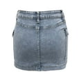 thumbnail image 5 of Women's Slim Fit Distressed Denim Skirt Stylish Bodycon Cargo Jean Skirt Pleated Skirt plus Size Jean Skirt Vintage Skirt Skirts for Girls Corduroy Skirt Womens Skirts Short Skirts Mens Skirt Bed, 5 of 5
