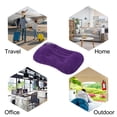 thumbnail image 6 of Uxcell Camping Pillow, Portable Camp Beach Pillow Neck Lumbar Support, Purple 2 Pack, 6 of 6